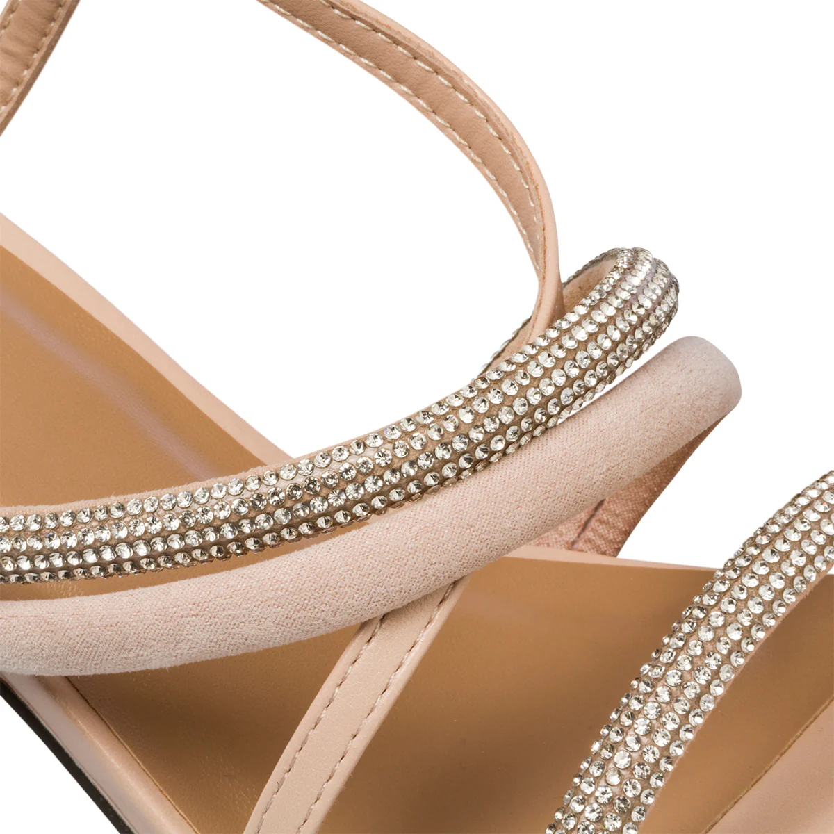 Sandali gioiello beige in "pelle vegana" con tacco 8 cm e punta quadrata Call It Spring Senoritaa - Image 6