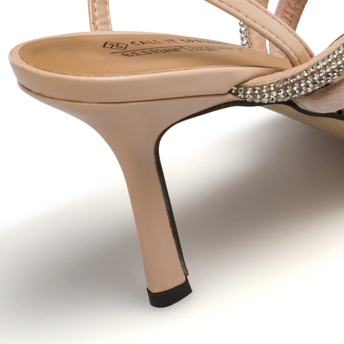 Sandali gioiello beige in "pelle vegana" con tacco 8 cm e punta quadrata Call It Spring Senoritaa - Image 7