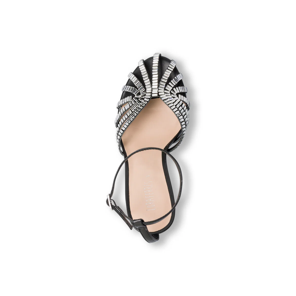 Sandali gioiello neri da donna con strass e tacco a stiletto 9 cm Swish Jeans - Image 8