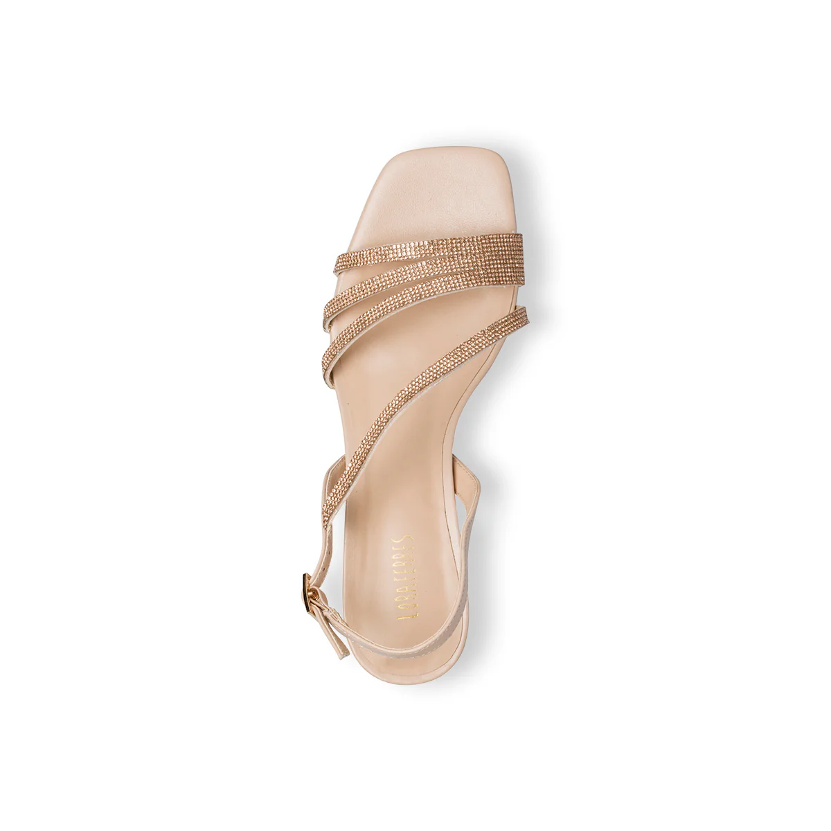 Sandali gioiello nude da donna con strass e tacco 4 cm Lora Ferres - Image 19