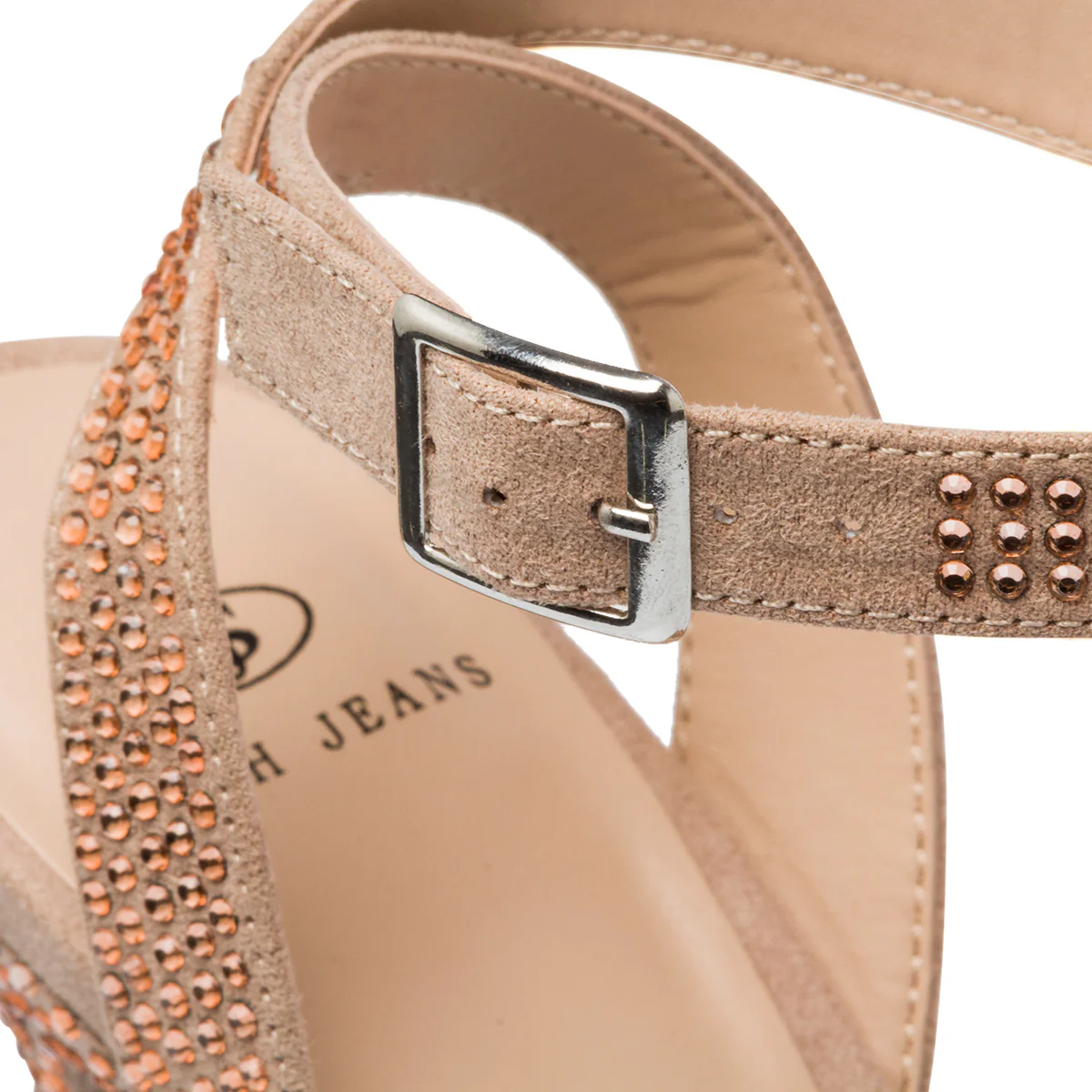 Sandali gioiello nude da donna con strass e tacco 9 cm Swish Jeans - Image 6