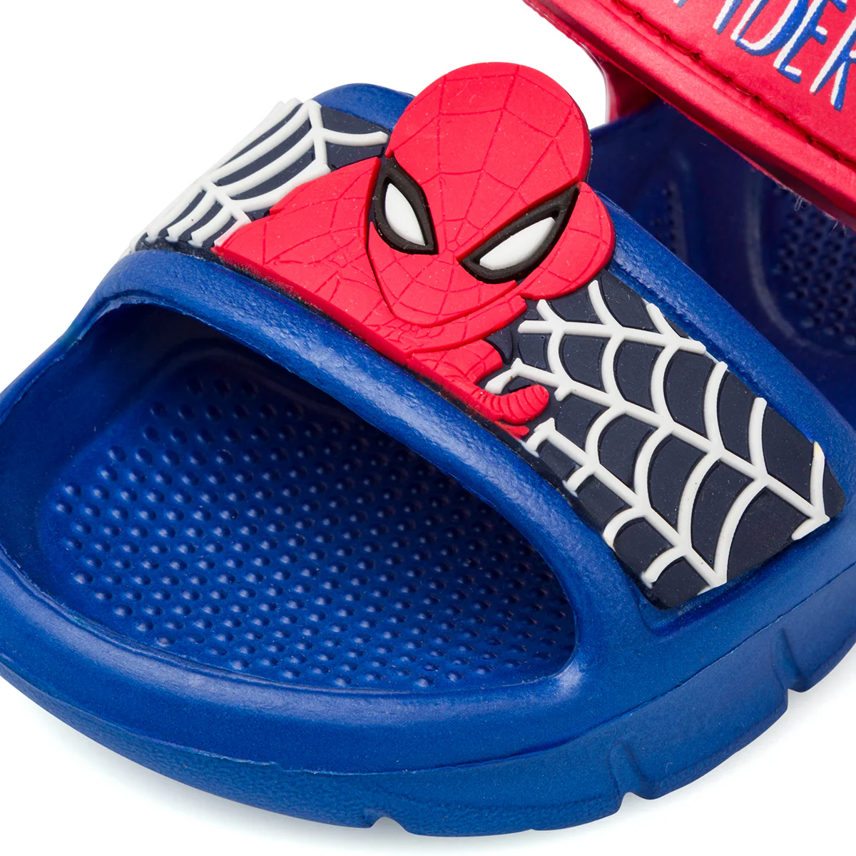 Sandali in gomma Spiderman blu e rossi da bambino - Image 2