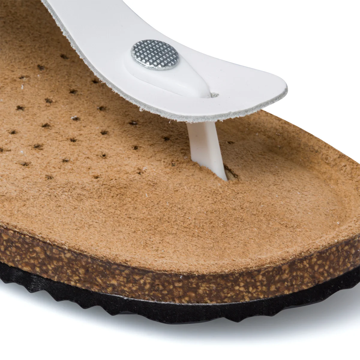 Sandali infradito bianchi in pelle da donna Geox Brionia - Image 8