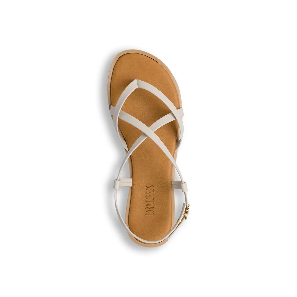 Sandali infradito da donna bianco avorio Lora Ferres - Image 3