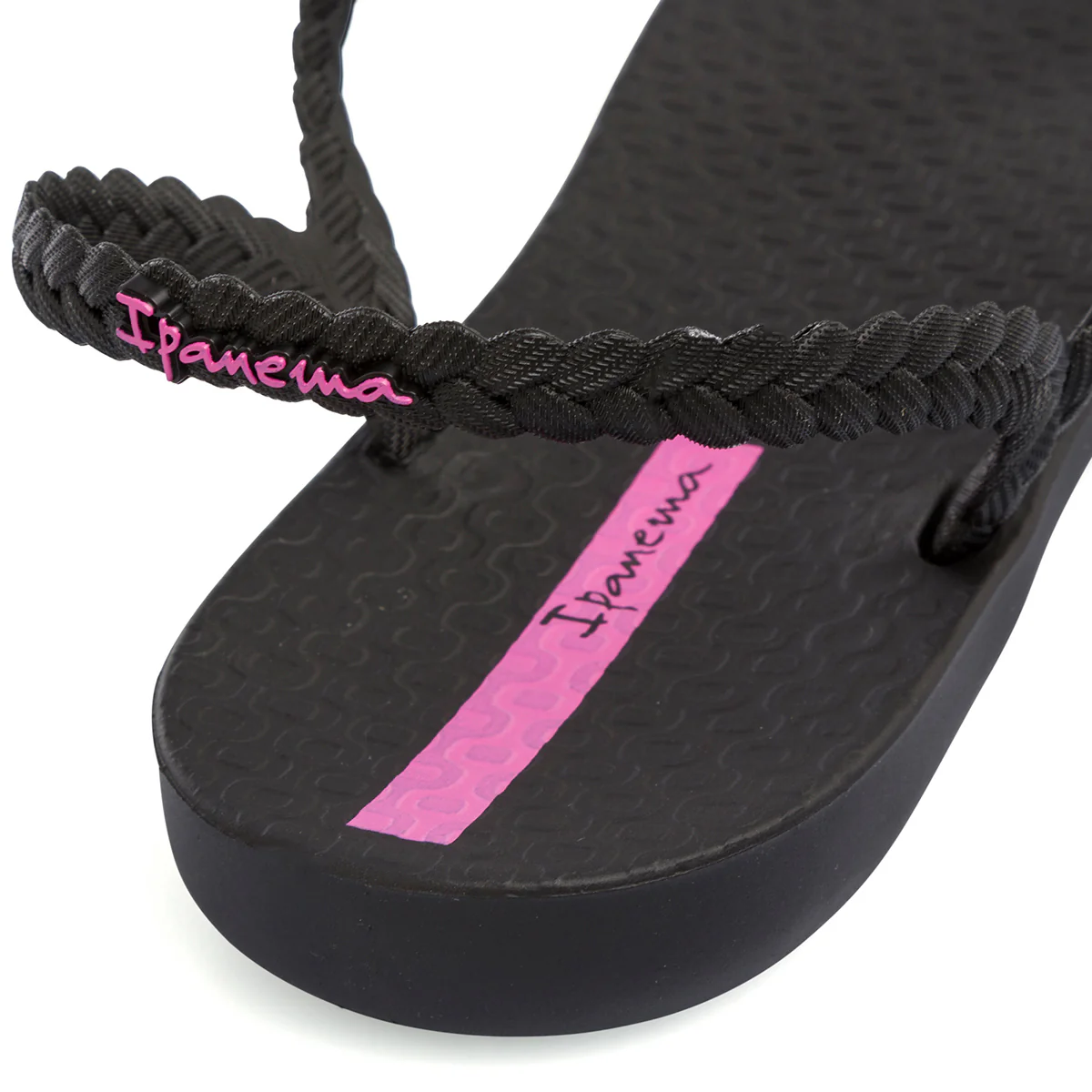Sandali infradito da donna neri con cinturino effetto treccia Ipanema Class Basic - Image 5