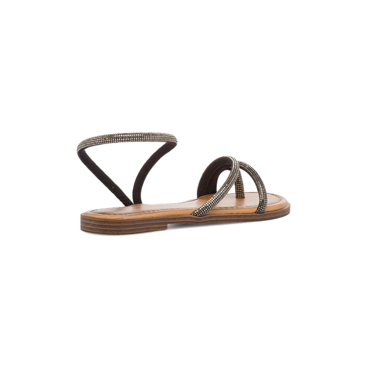 Sandali infradito da donna neri con strass Lora Ferres - Image 6