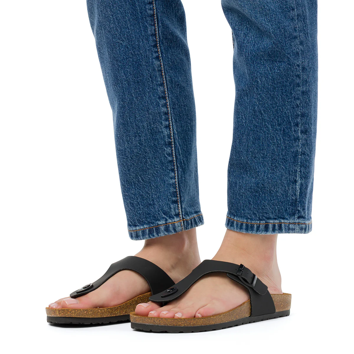 Sandali infradito da donna neri Italia Trend Zeudi - Image 2