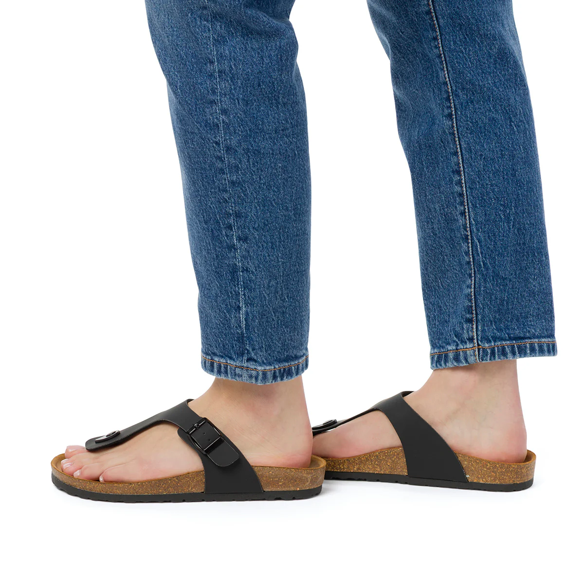 Sandali infradito da donna neri Italia Trend Zeudi - Image 3