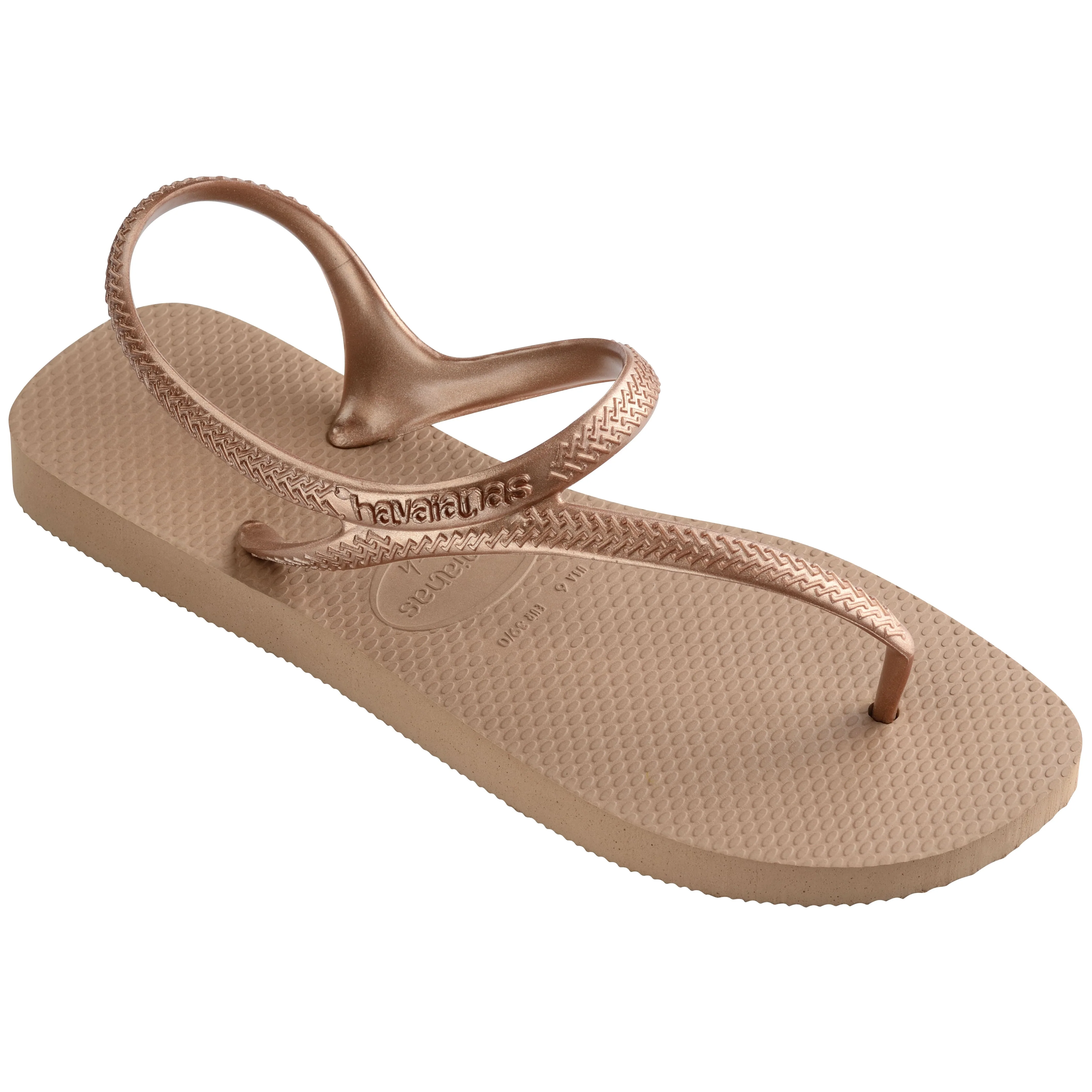 Sandali infradito da donna oro beige con cinturino alla caviglia Havaianas Flash Urban - Image 2