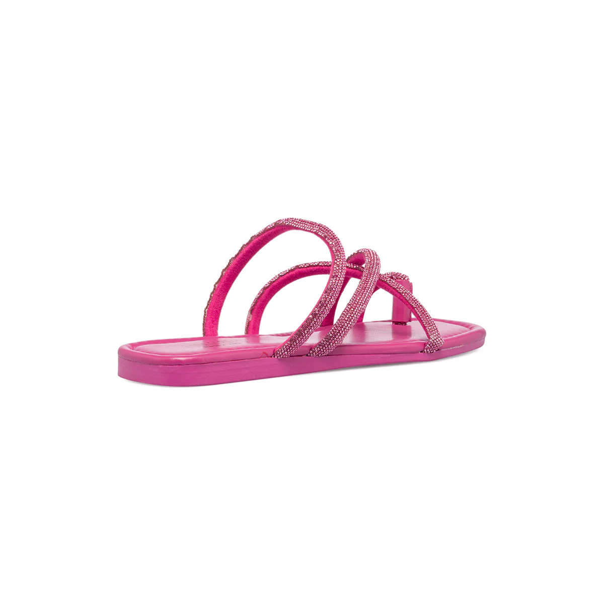Sandali infradito fucsia con strass gioiello da donna Lora Ferres - Image 6