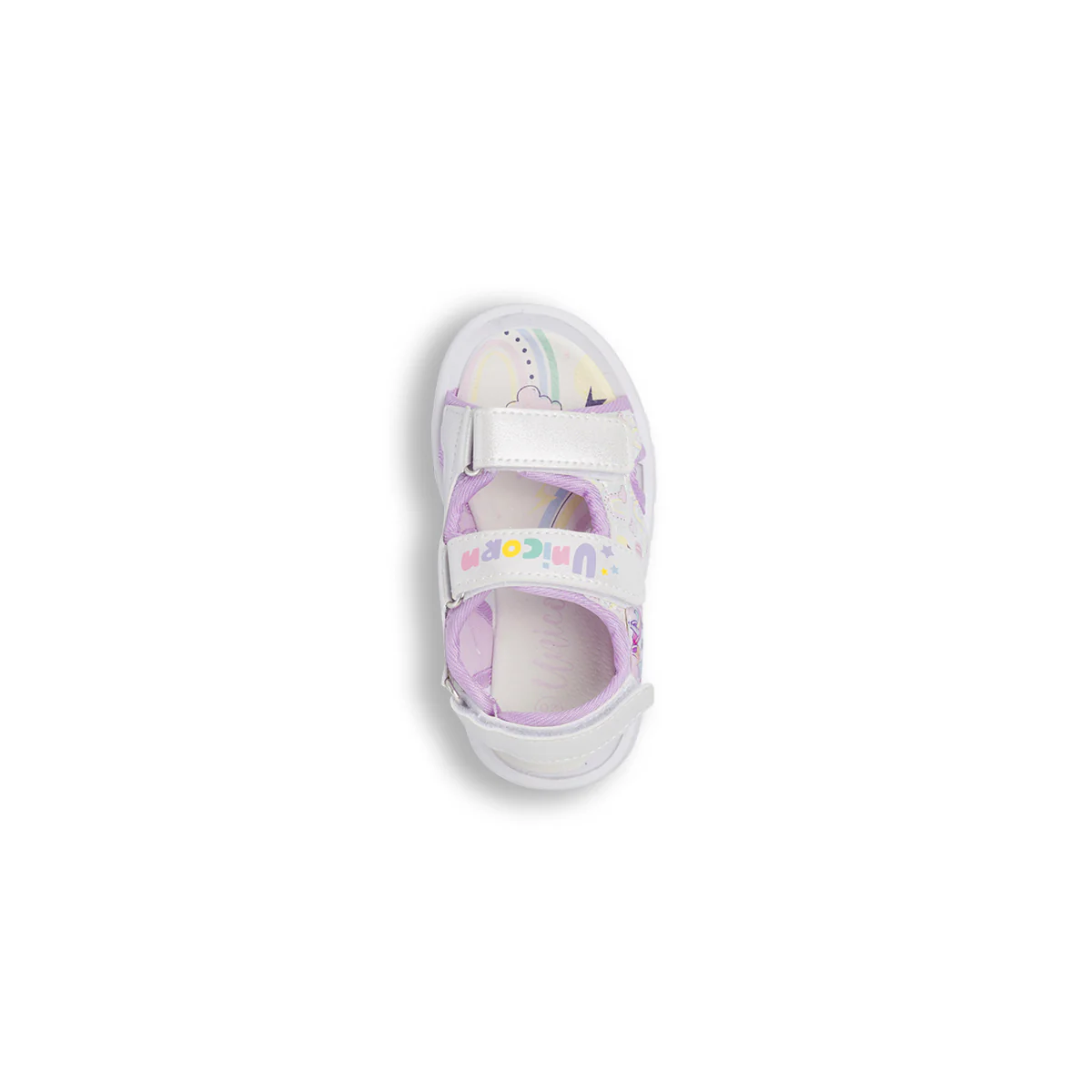 Sandali lilla da Bambina con chiusura a strappo Unicorno - Image 6