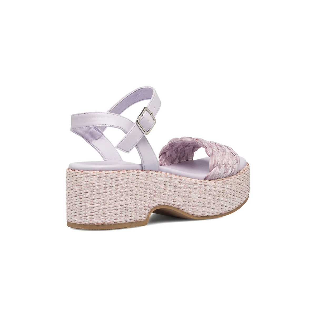 Sandali lilla da donna con zeppa 6 cm Lora Ferres - Image 6