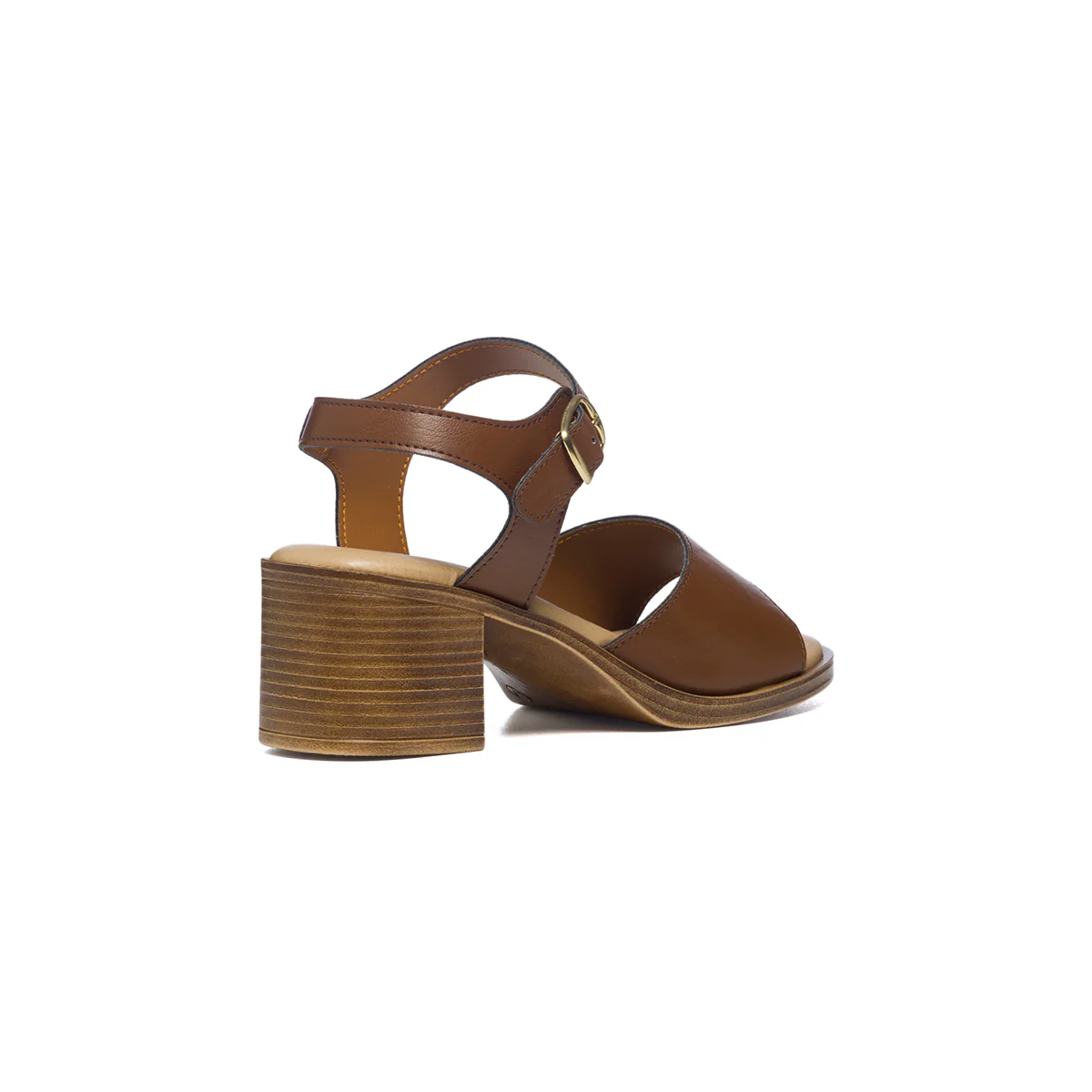 Sandali marroni comfort con tacco 6 cm P Soft - Image 4