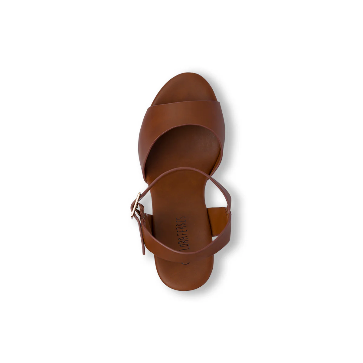 Sandali marroni con tacco a colonna 12 cm da Donna Lora Ferres - Image 6