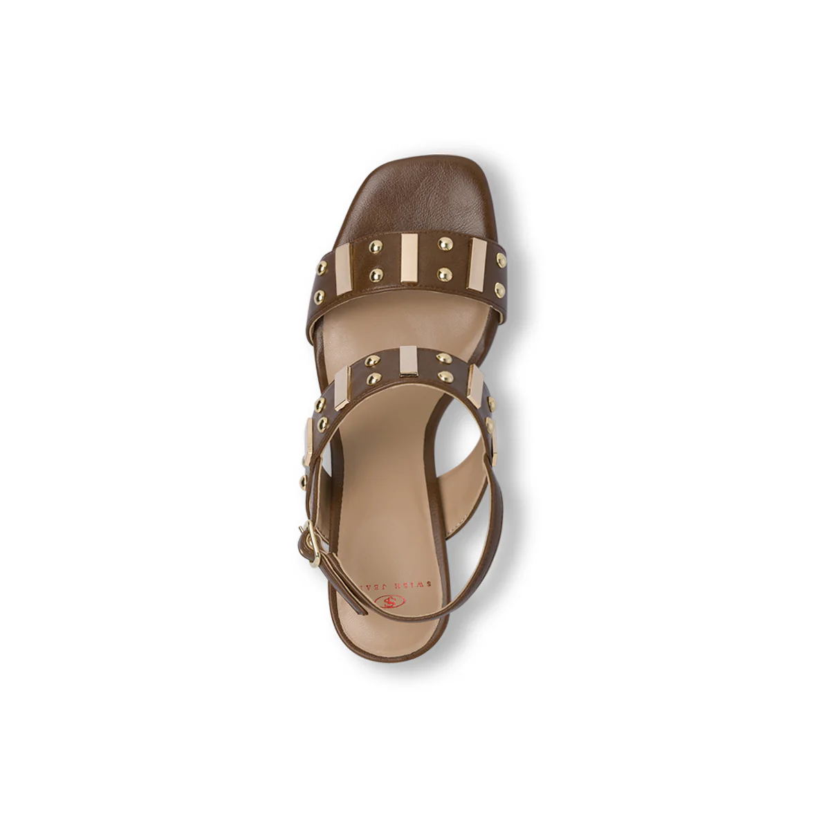 Sandali marroni da Donna con borchie e tacco 8,5 cm Swish Jeans - Image 5