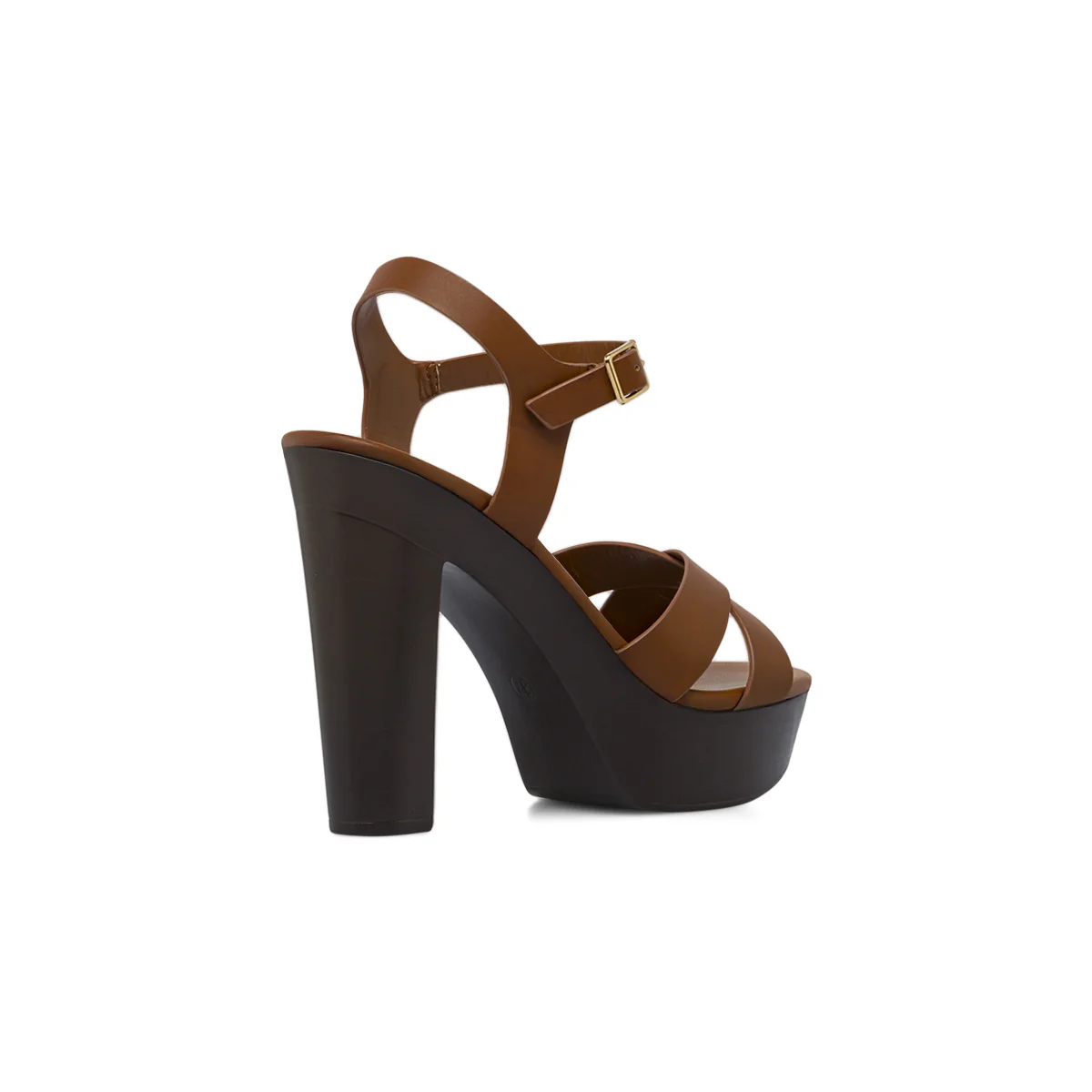 Sandali marroni da Donna con tacco 12 cm e plateau Lora Ferres - Image 3