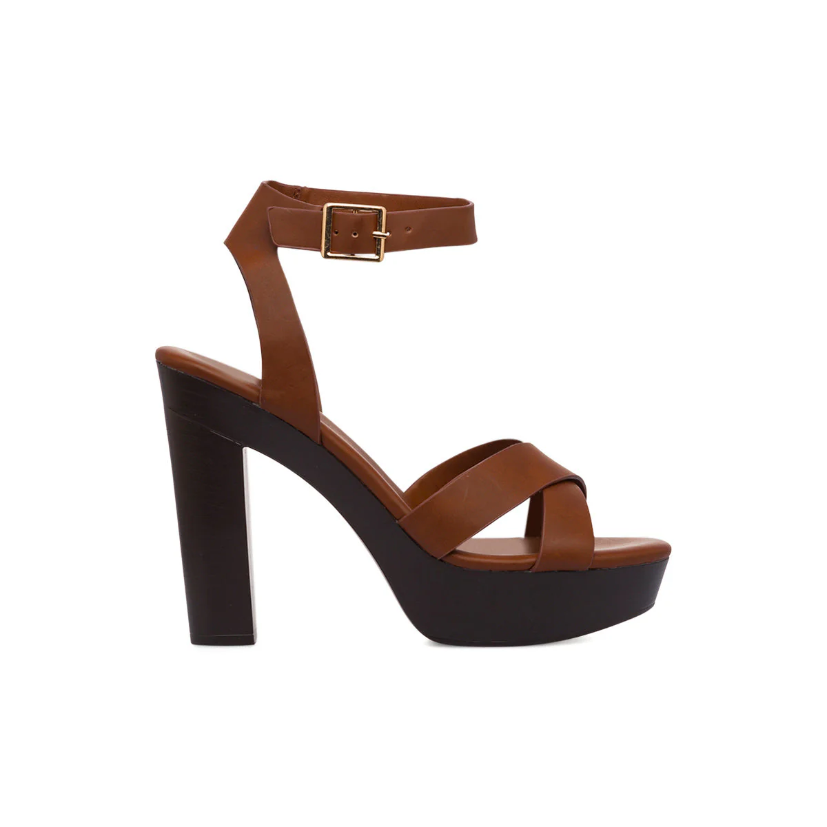 Sandali marroni da Donna con tacco a colonna 12,5 cm Lora Ferres - Image 4