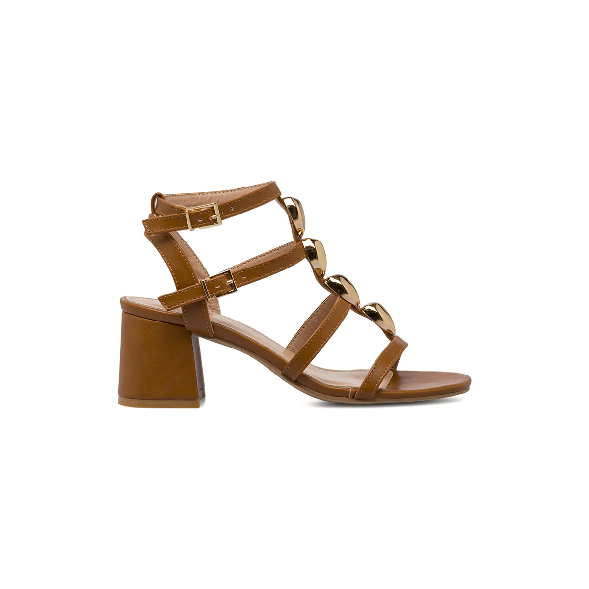 Sandali marroni da Donna con tacco a colonna 6,5 cm Lora Ferres - Image 2