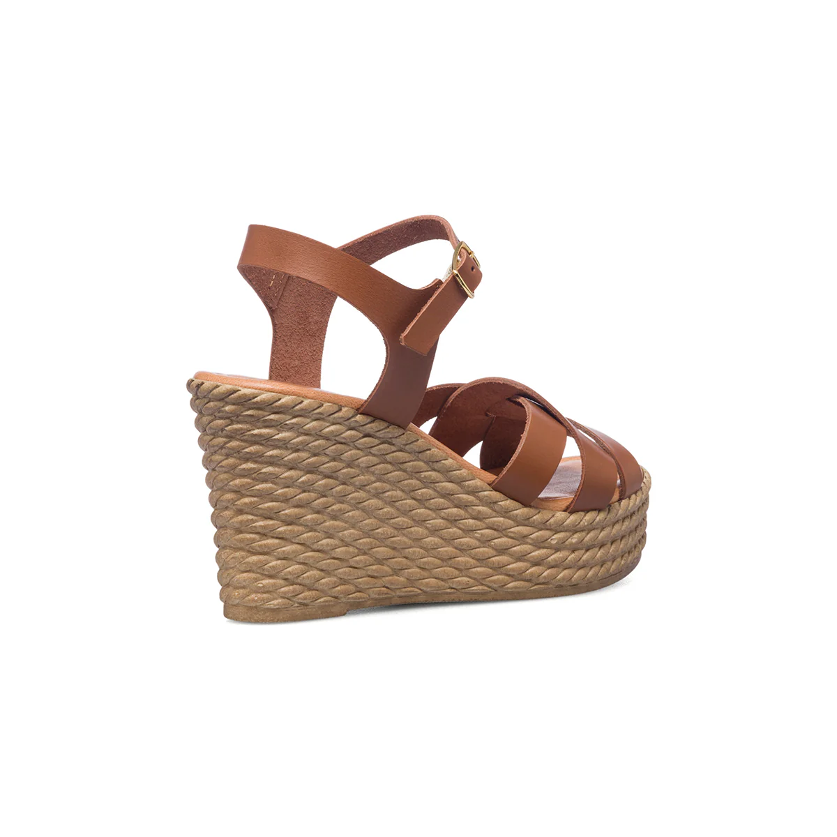 Sandali marroni da donna con zeppa 9 cm Lora Ferres - Image 3