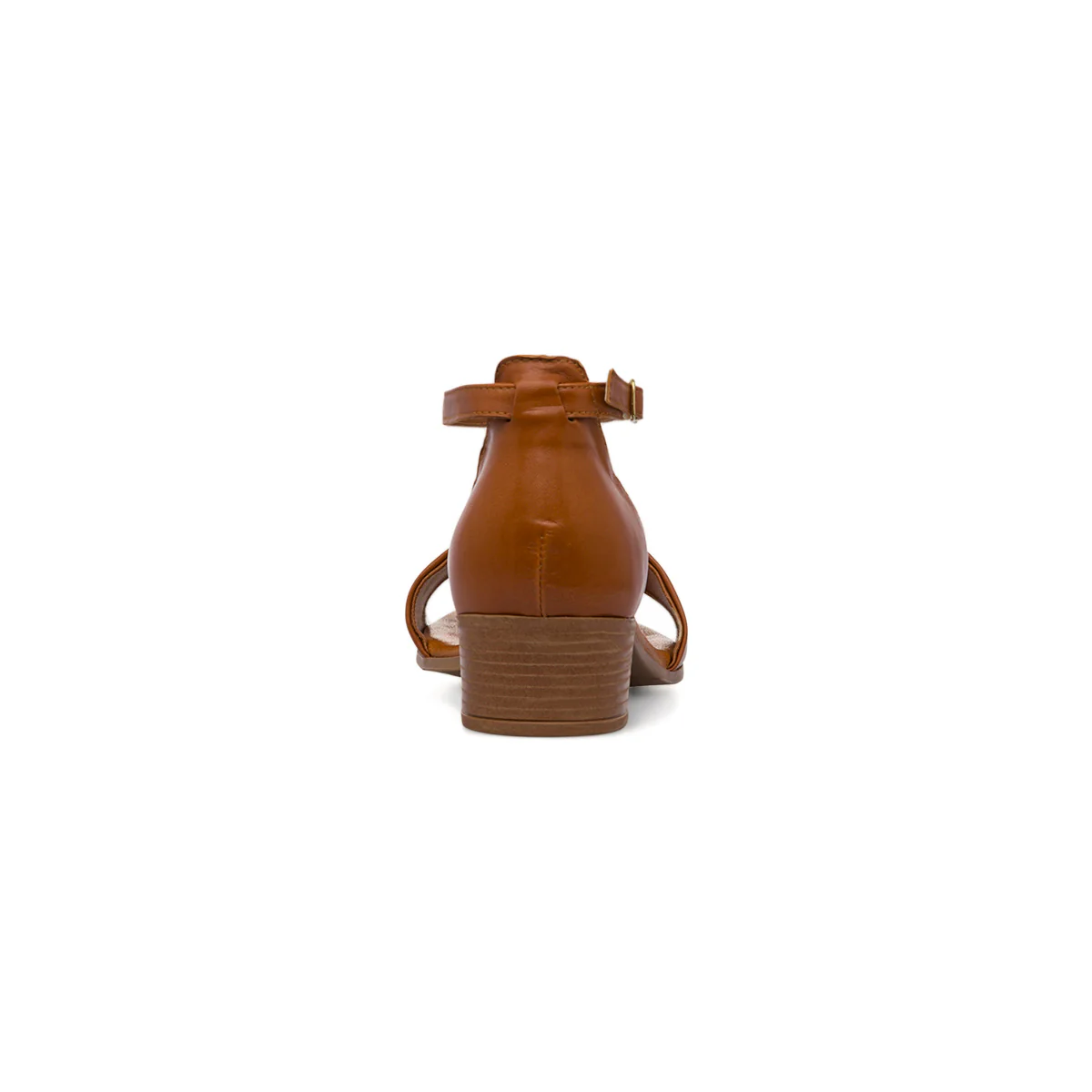 Sandali marroni da Donna in pelle con cinturino alla caviglia e tacco 3,5 cm P Essentials - Image 4