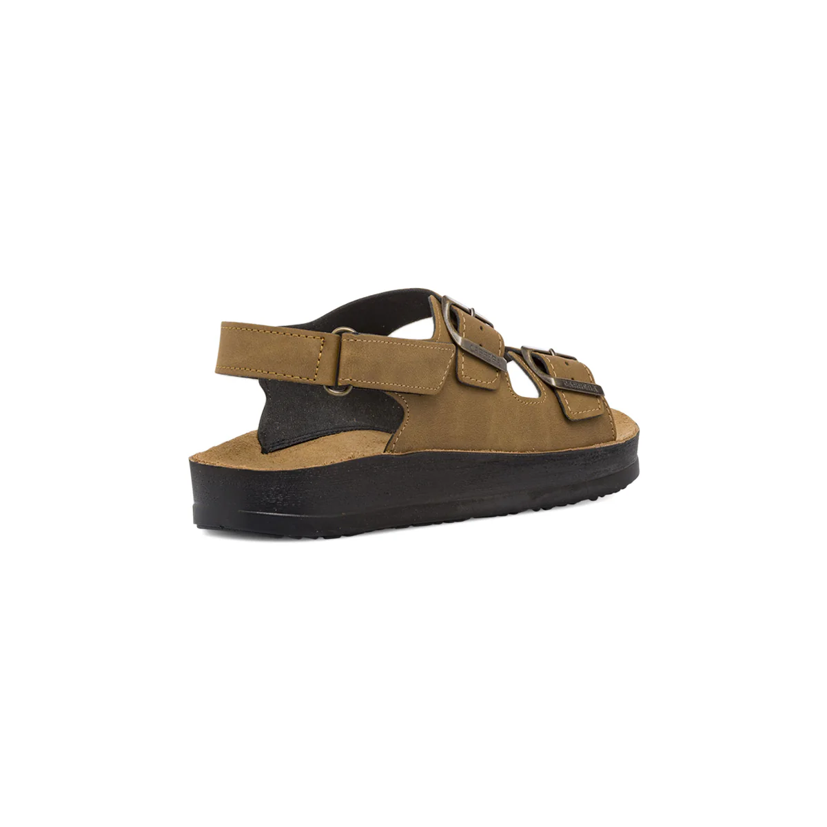 Sandali marroni da Uomo con sottopiede in pelle e strappo in velcro Carrera Jeans - Image 3