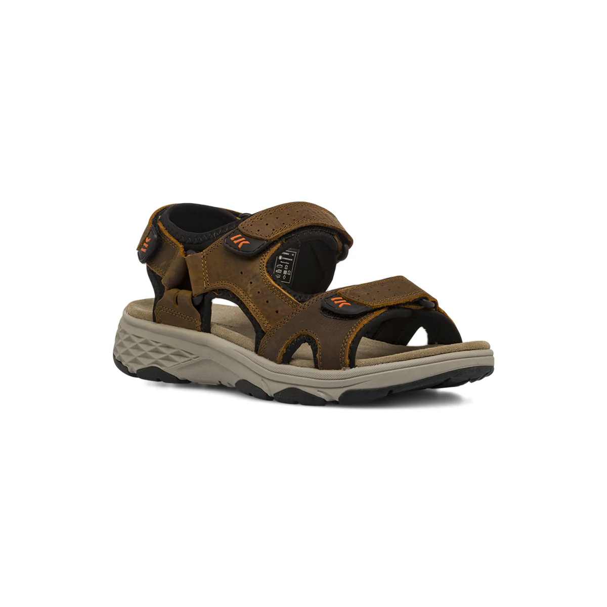 Sandali marroni da Uomo con strappo e soletta in pelle Lumberjack - Image 2