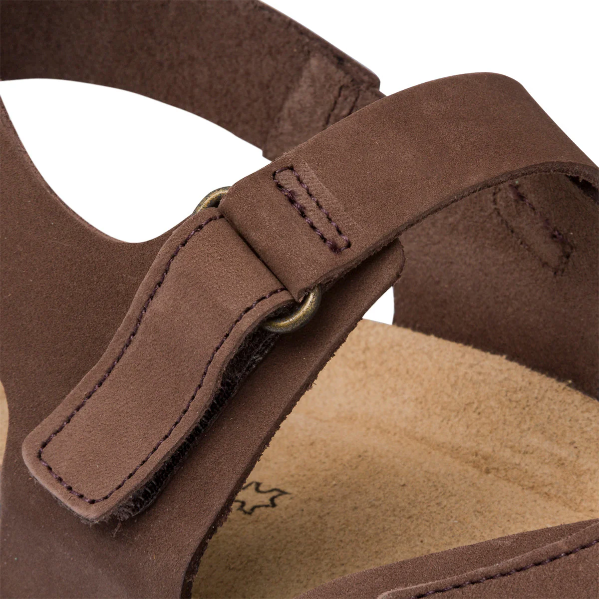 Sandali marroni in pelle da donna Geox Brionia - Image 5