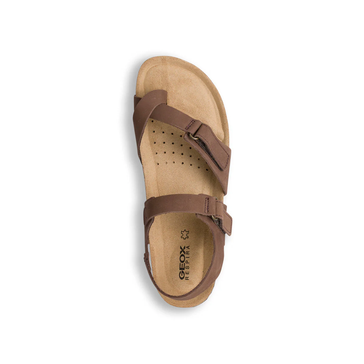 Sandali marroni in pelle da donna Geox Brionia - Image 7