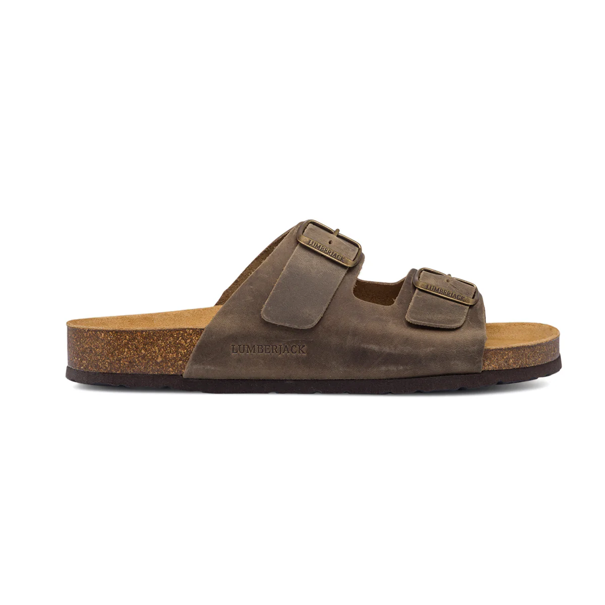 Sandali marroni in pelle da uomo Lumberjack Flint