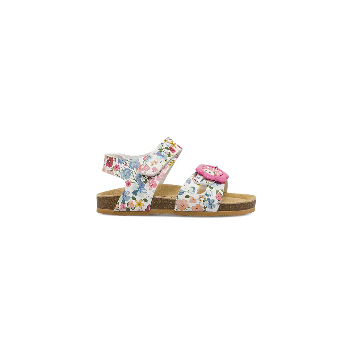 Sandali multicolore da Bambina con fiori e fibbia rosa Primigi