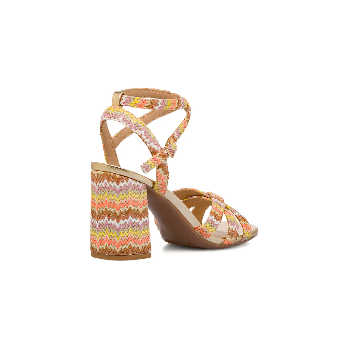 Sandali multicolore da Donna con tacco 8,5 cm effetto rafia Swish Jeans - Image 3