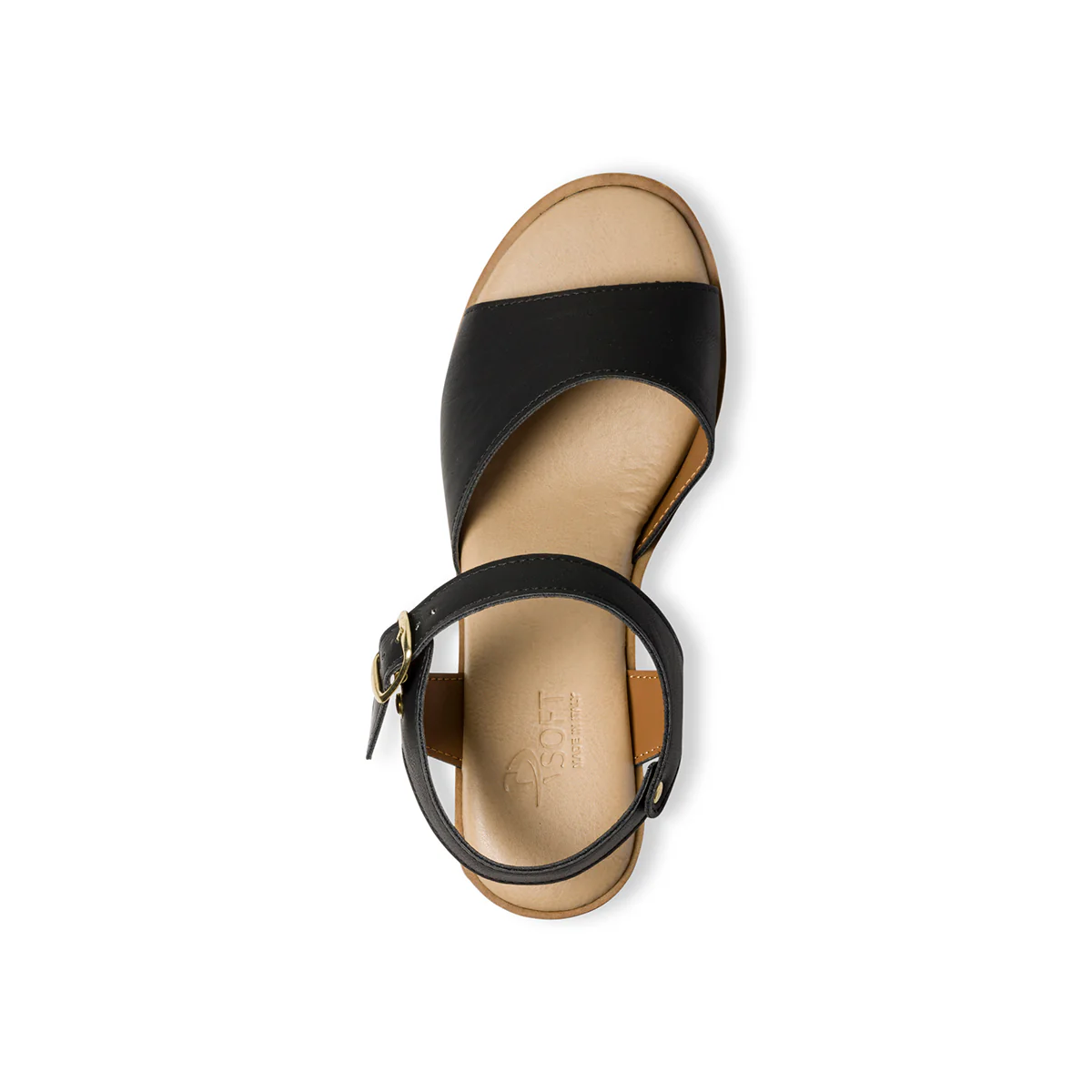 Sandali neri comfort con tacco 6 cm P Soft - Image 10