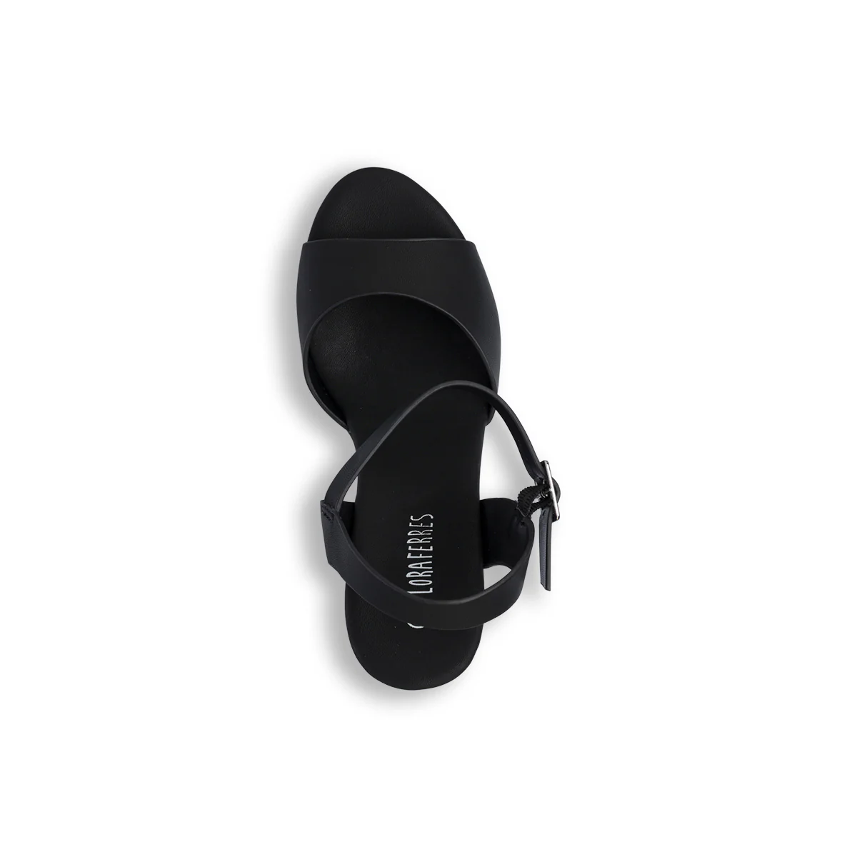 Sandali neri con tacco a colonna 12,5 cm da Donna con cinturino Lora Ferres - Image 6
