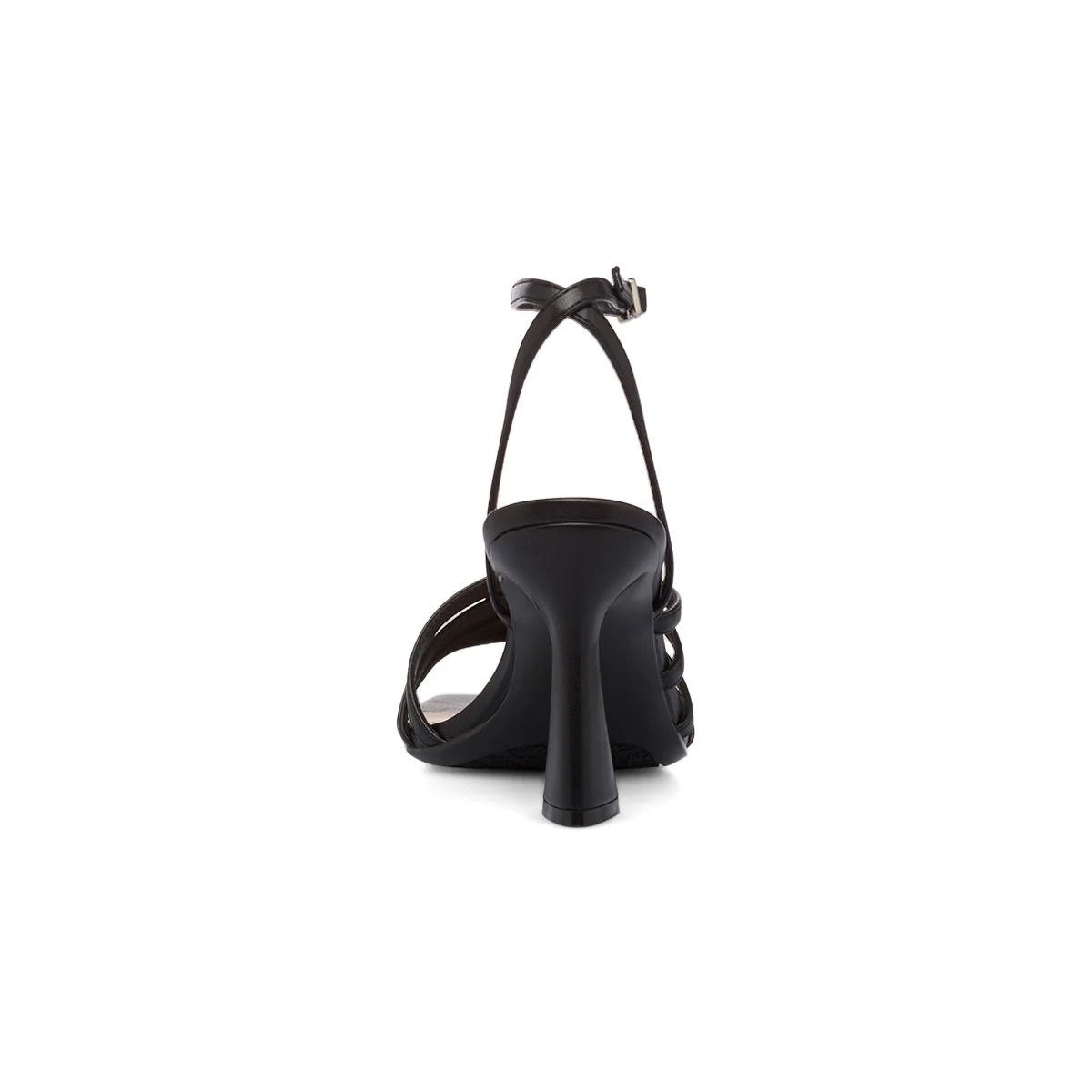 Sandali neri da donna con cinturino alla caviglia con tacco a campana 9 cm Swish Jeans - Image 4
