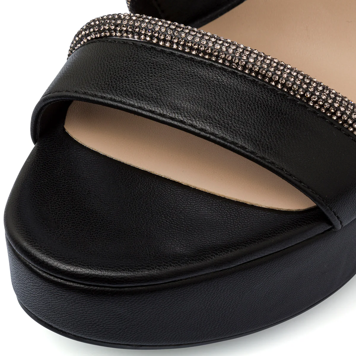 Sandali neri da Donna con inserti Strass e tacco 8,5 cm Swish Jeans - Image 4