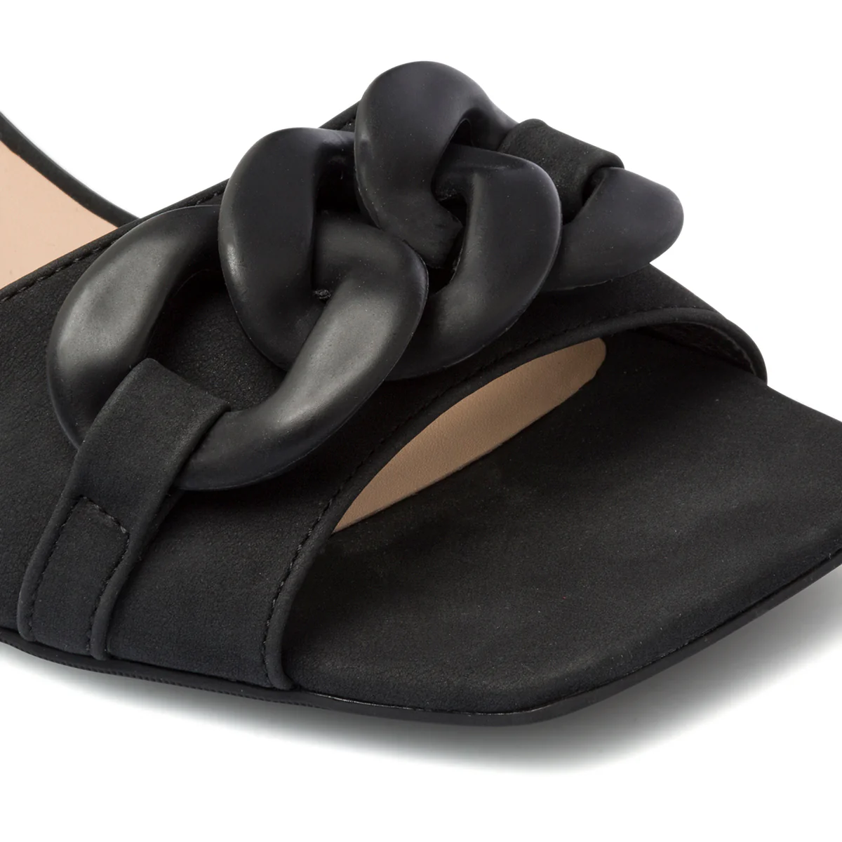 Sandali neri da donna con maxi-catena e tacco 5 cm Swish Jeans - Image 5