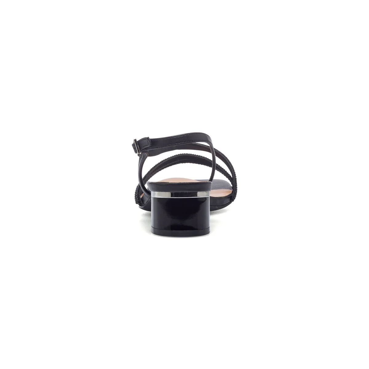 Sandali neri da donna con strass e tacco 4 cm Lora Ferres - Image 15