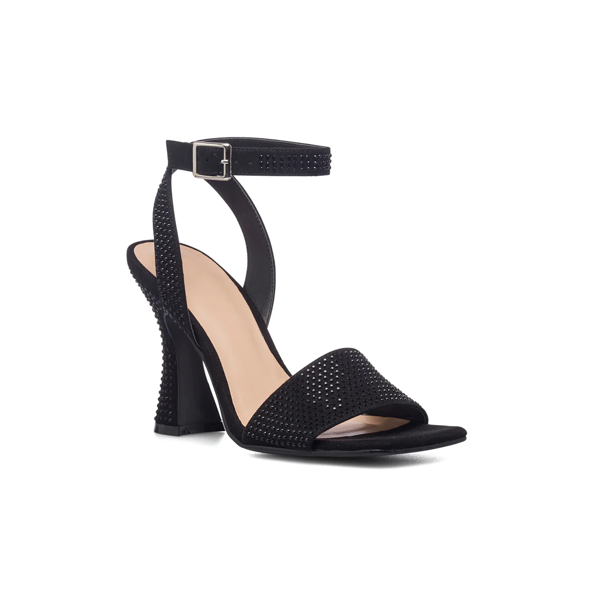Sandali neri da donna con strass e tacco 9 cm Swish Jeans - Image 2