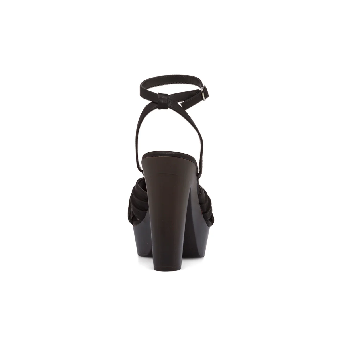 Sandali neri da donna con tacco 12 cm e plateau Lora Ferres - Image 4