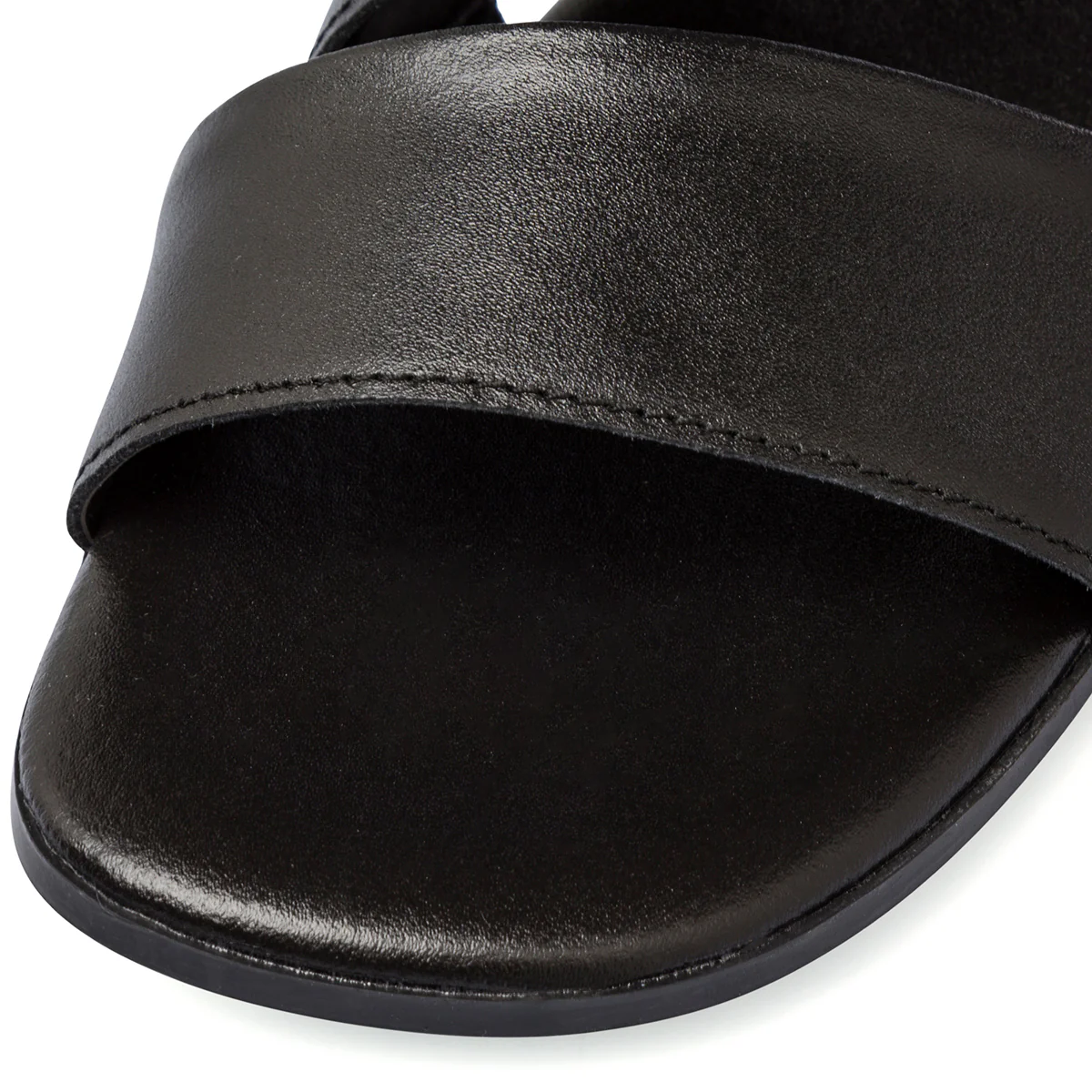 Sandali neri da donna con tacco a blocco 4,5 cm oro P Essentials - Image 5