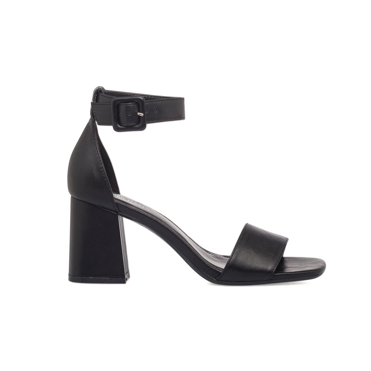 Sandali neri da donna con tacco a blocco 7 cm Lora Ferres - Image 4