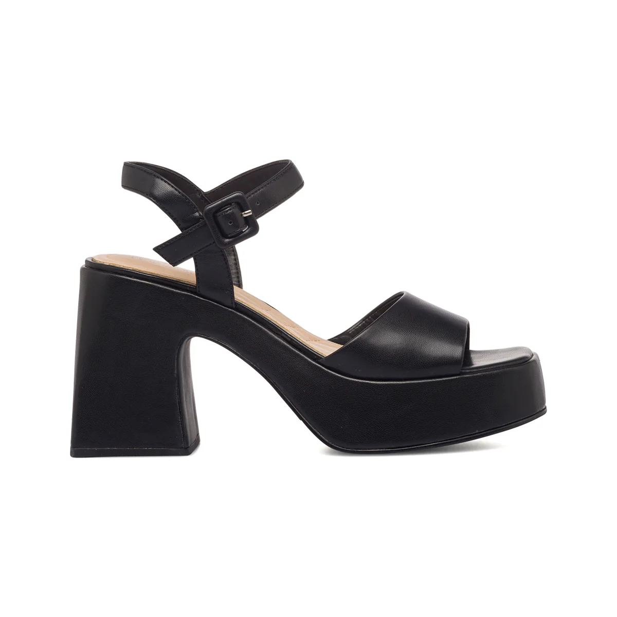 Sandali neri da donna con tacco a blocco e plateau Swish Jeans - Image 4