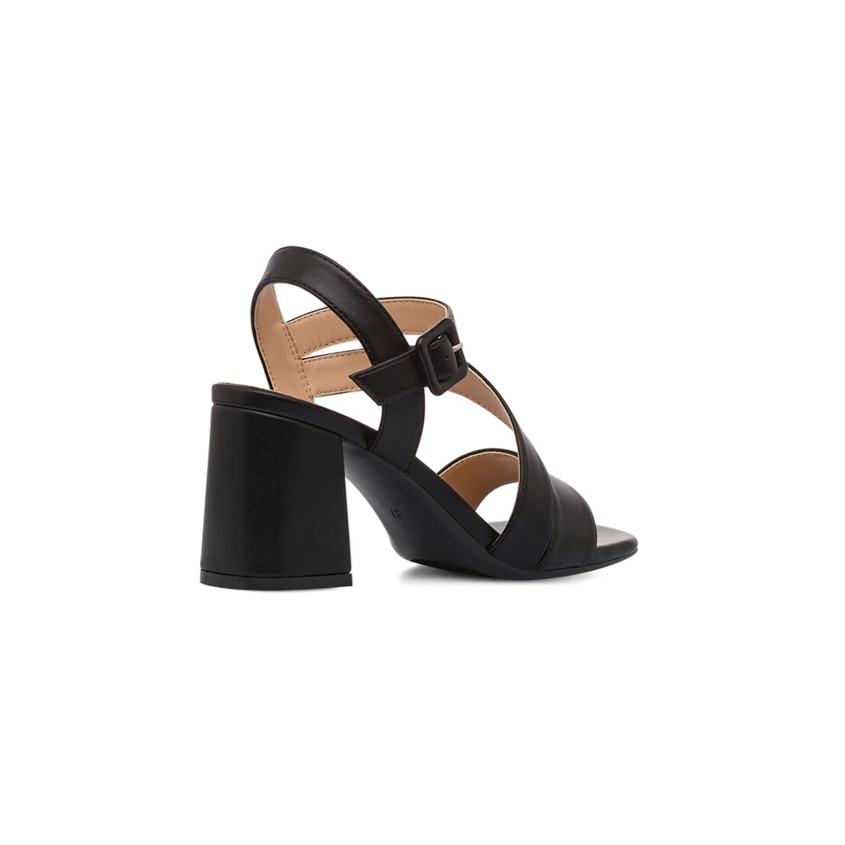 Sandali neri da Donna con tacco a colonna 8 cm Lora Ferres - Image 3