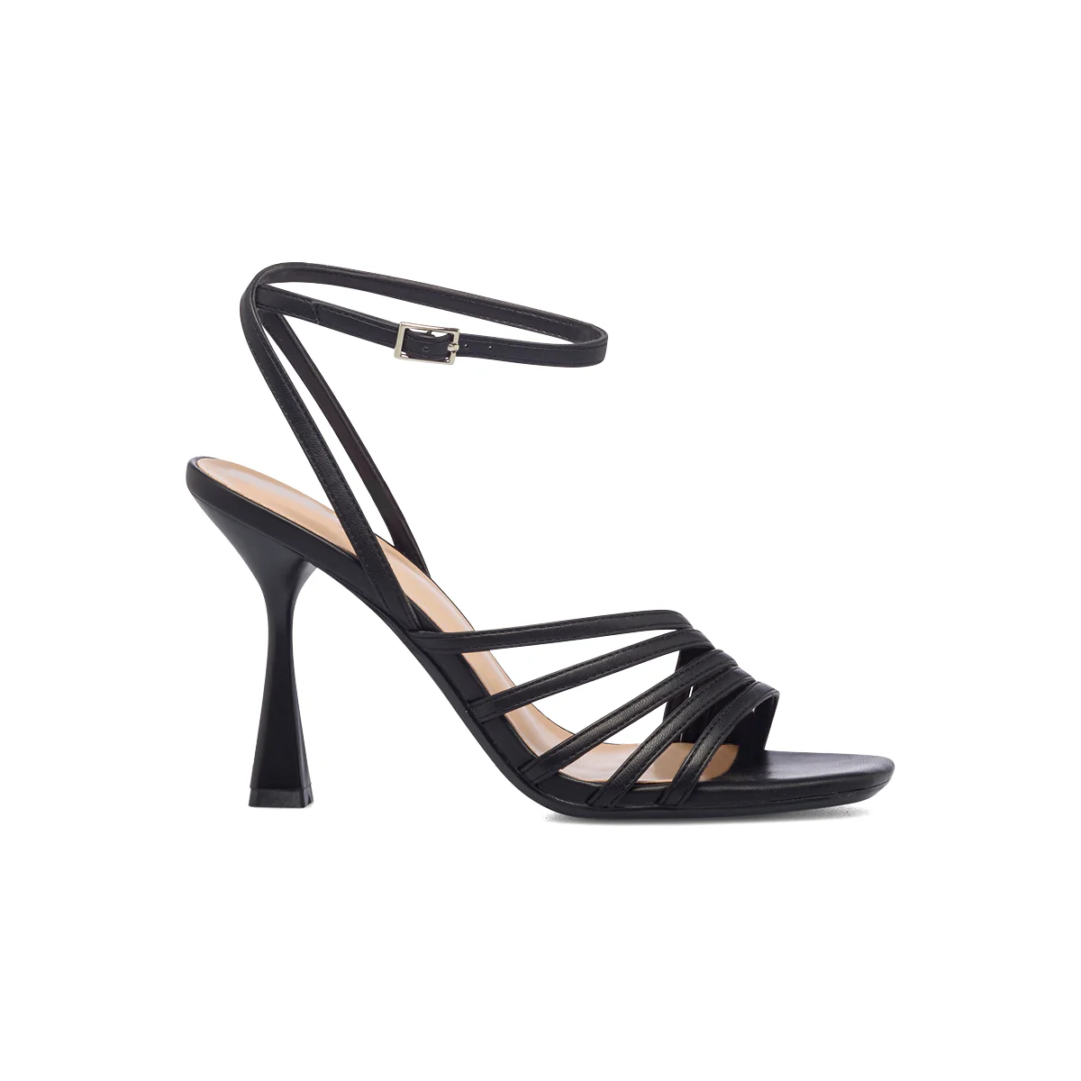 Sandali neri da donna con tacco a rocchetto 9 cm Swish Jeans - Image 4