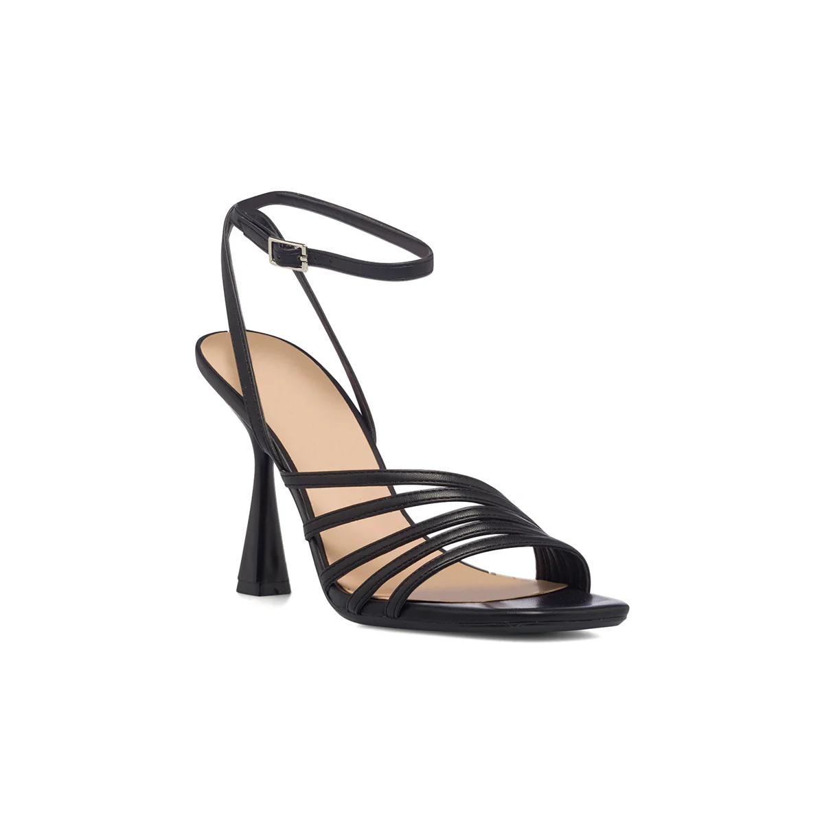 Sandali neri da donna con tacco a rocchetto 9 cm Swish Jeans - Image 5