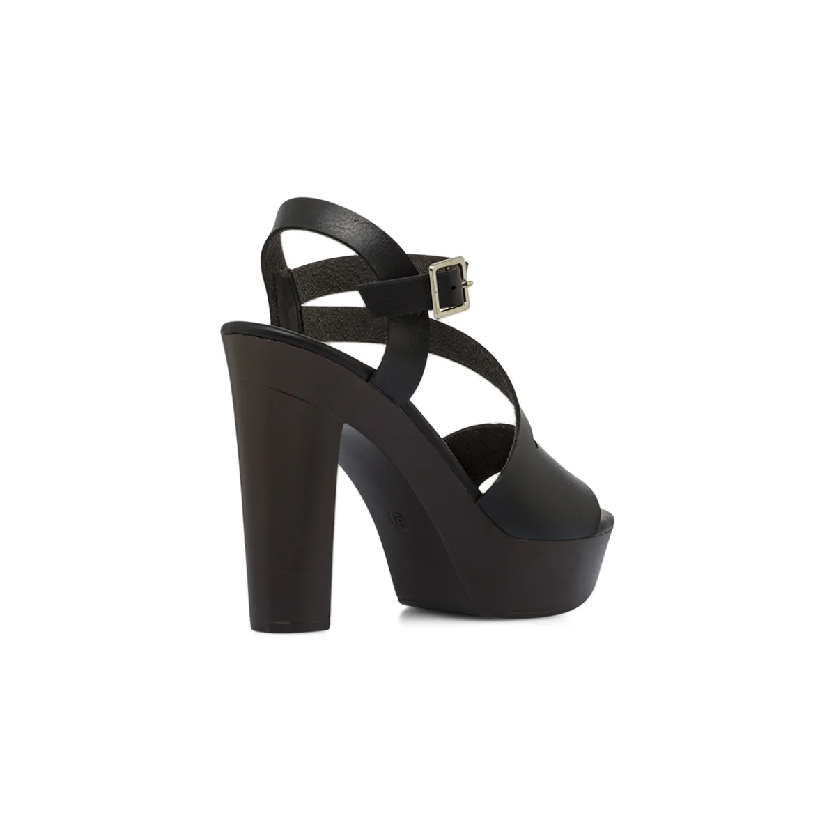 Sandali neri da Donna con tacco colonna 12,5 cm e plateau Lora Ferres - Image 3