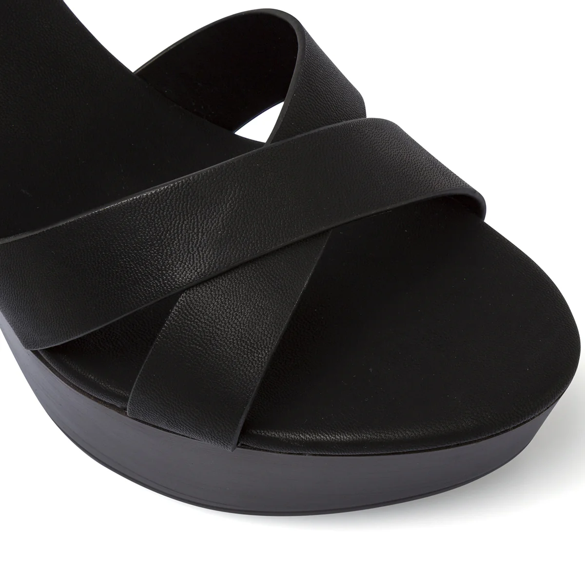 Sandali neri da Donna con tacco colonna 12 cm e plateau Lora Ferres - Image 5