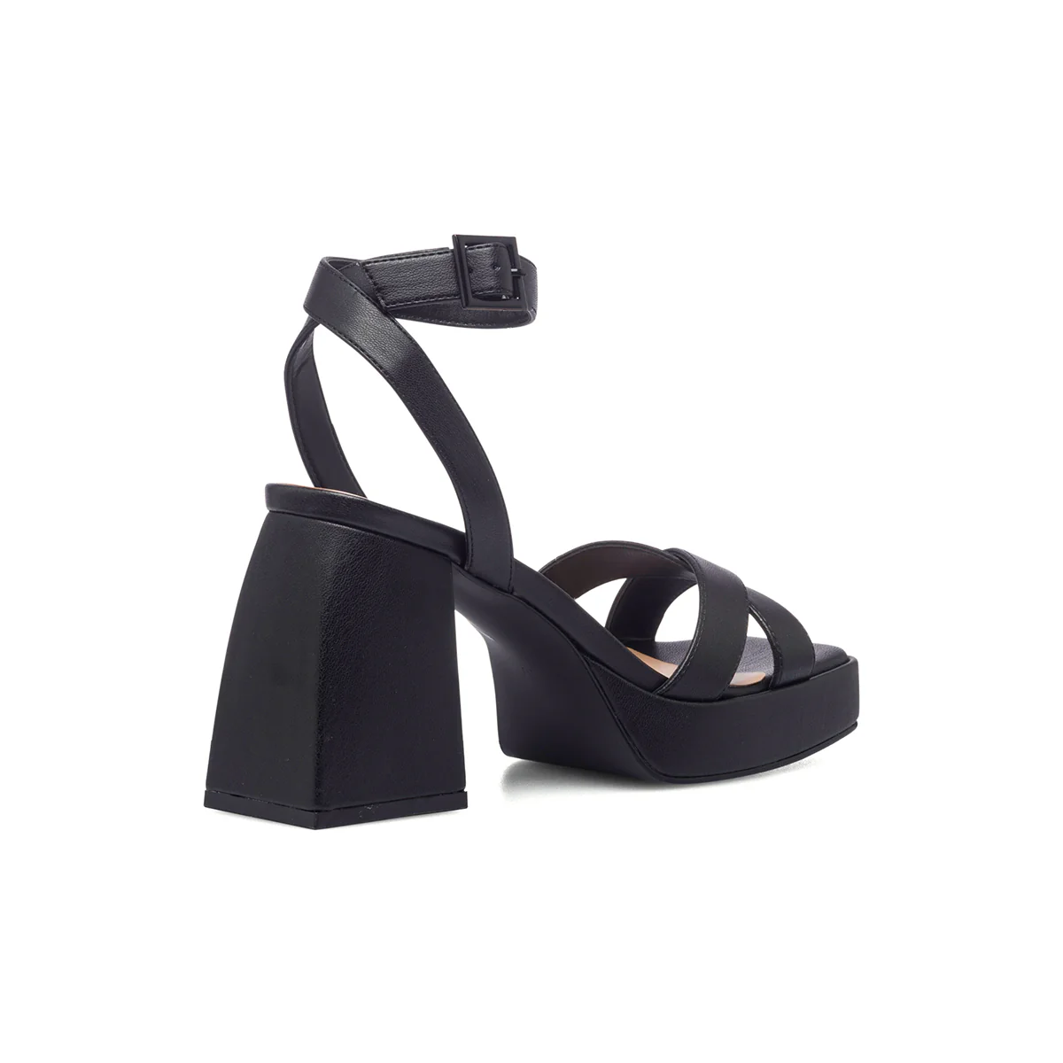 Sandali neri da donna con tacco quadrato 8 cm Swish Jeans - Image 3