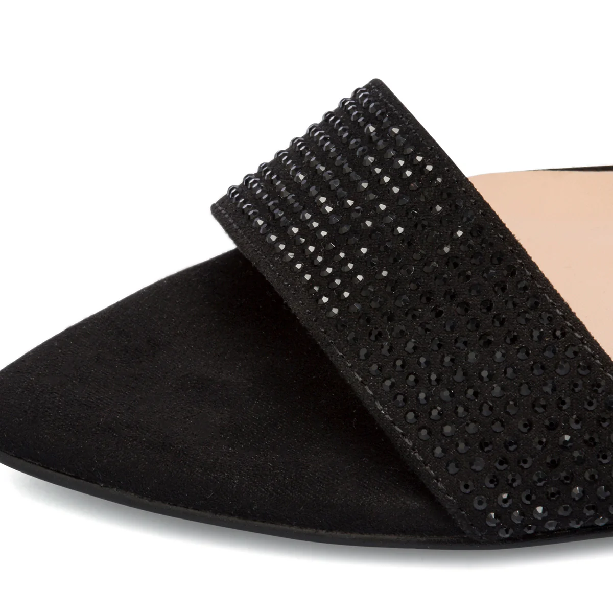 Sandali neri da donna con tacco scultura 7 cm e strass Swish Jeans - Image 14