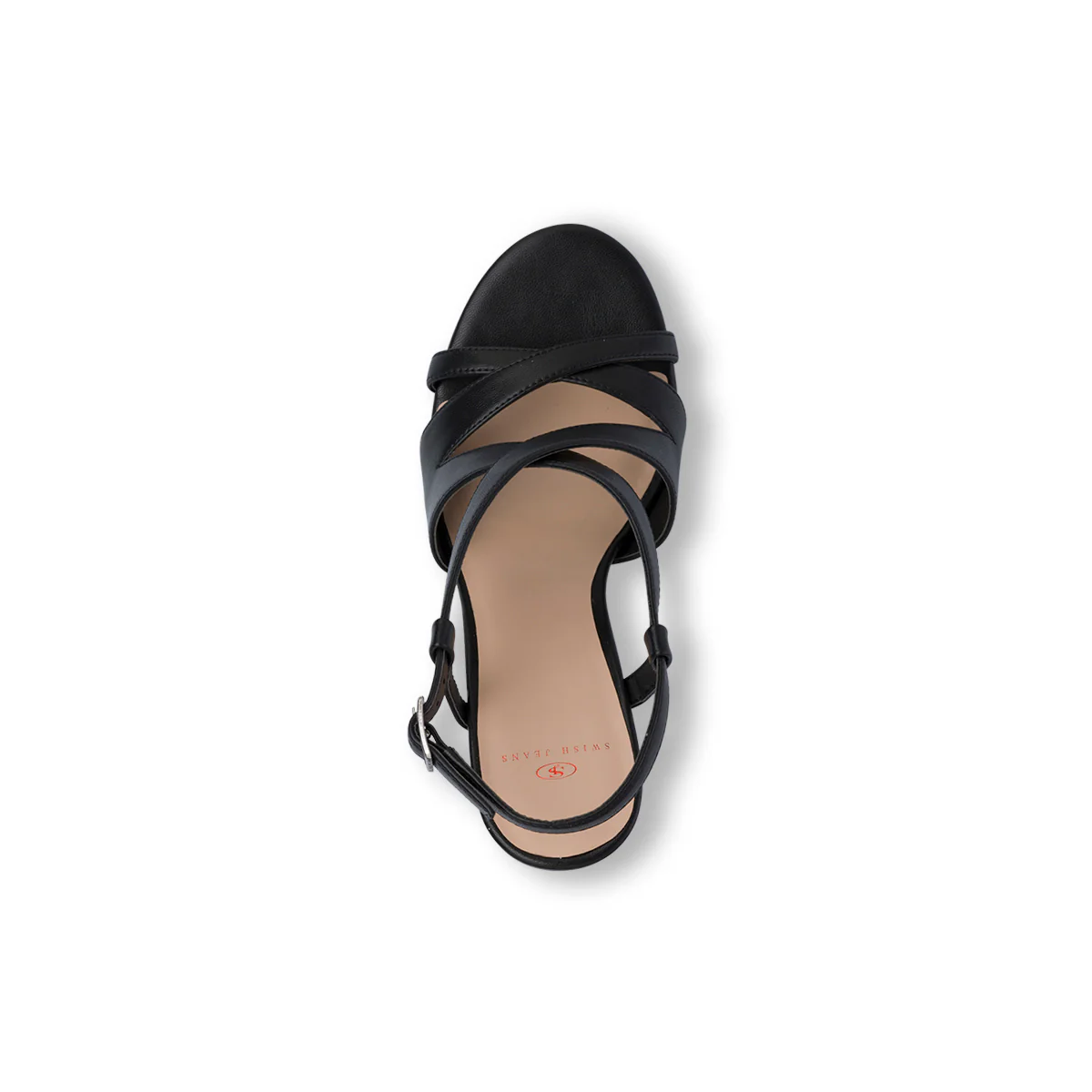 Sandali Neri da Donna con tomaia a incrocio e tacco a stiletto 9,5 cm Swish Jeans - Image 6
